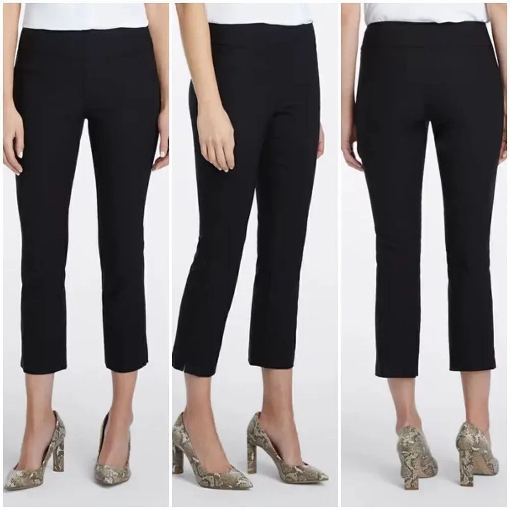 Nic + Zoe Crop Wonderstretch Pant w/ Zip Detail 8
